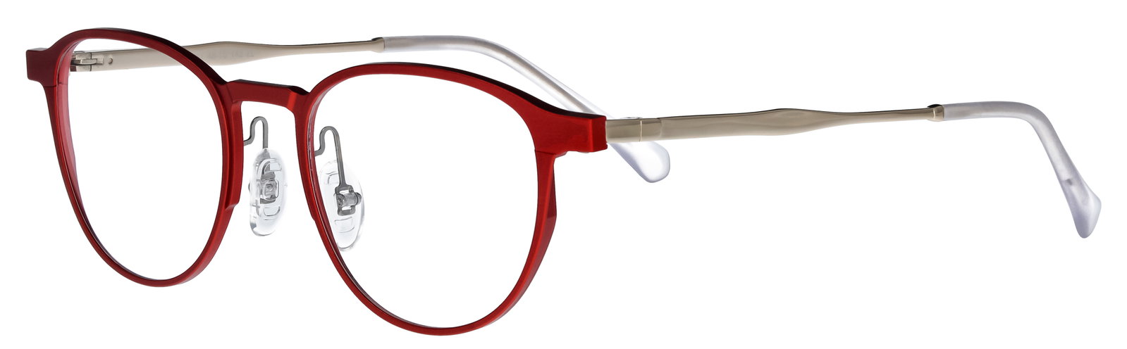 Eyebar Brille Frankfurt 149261 – Rote ovale Damenbrille Metall